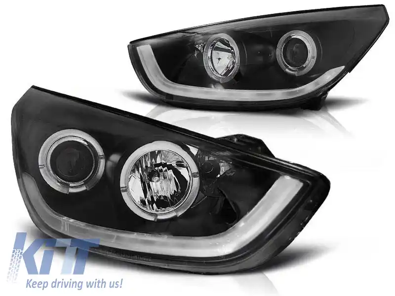 Set de faruri de tuning potrivit pentru Hyundai IX35 2010-2013, stânga și dreapta