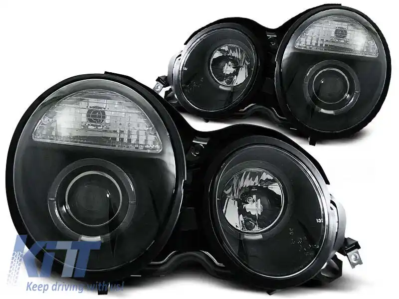 Set de faruri de tuning potrivit pentru MERCEDES W210 E-CLASS 1995-05.1999, stânga și dreapta
