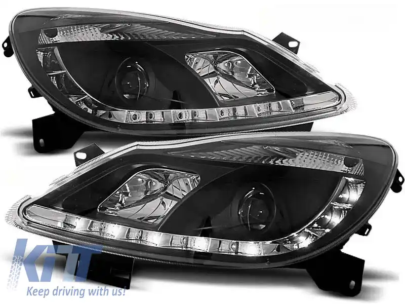 Set de faruri de tuning potrivit pentru OPEL CORSA D după 04.2006, stânga și dreapta