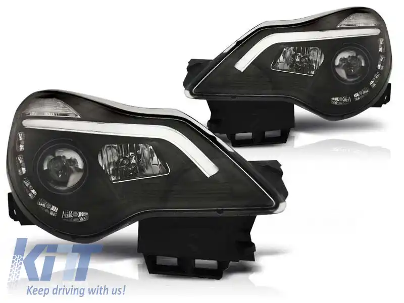 Set de faruri de tuning potrivit pentru OPEL CORSA D 2011-2014, stânga și dreapta