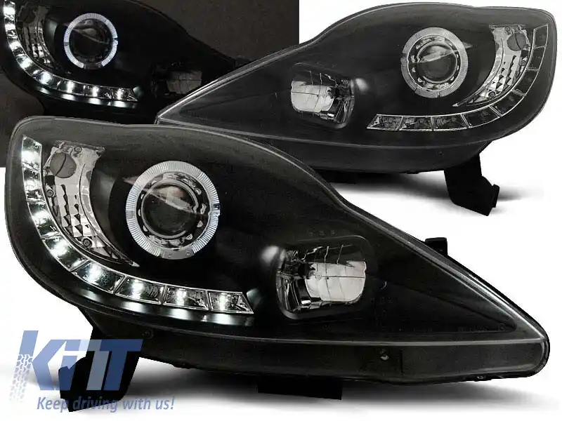 image-0-Set de faruri de tuning potrivit pentru PEUGEOT 107 2005-2011, stânga și dreapta
