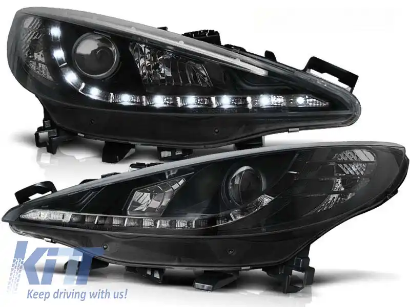 Set de faruri de tuning potrivit pentru PEUGEOT 207 05.2006-06.2009, stânga și dreapta