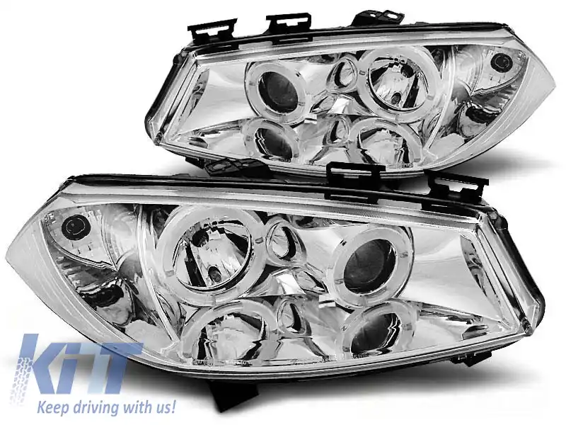Set de faruri de tuning potrivit pentru RENAULT MEGANE II 11.2002-12.2005, stânga și dreapta