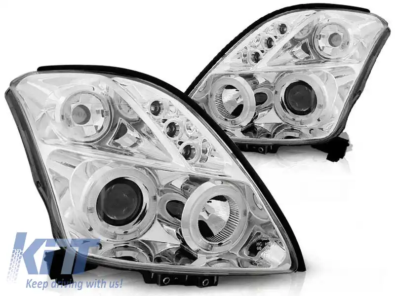Set de faruri de tuning potrivit pentru SUZUKI SWIFT 05.2005-2010, stânga și dreapta