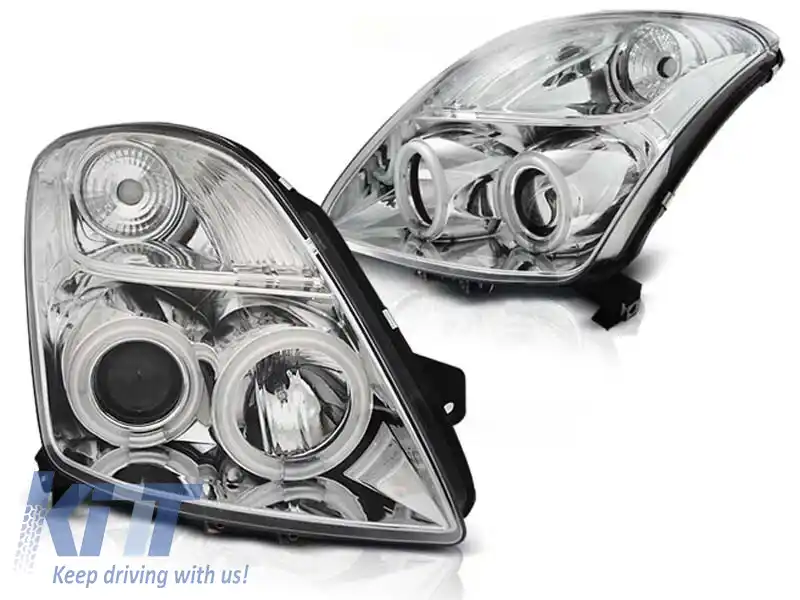 Set de faruri de tuning potrivit pentru SUZUKI SWIFT 05.2005-2010, stânga și dreapta
