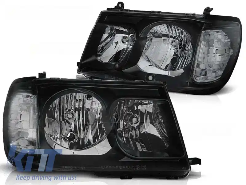 Set de faruri de tuning potrivit pentru TOYOTA LAND CRUISER FJ100 1998-2004, stânga și dreapta