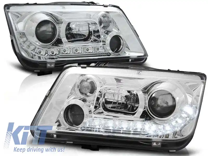 Set de faruri de tuning potrivit pentru VW BORA 09.1998-05.2005, stânga și dreapta