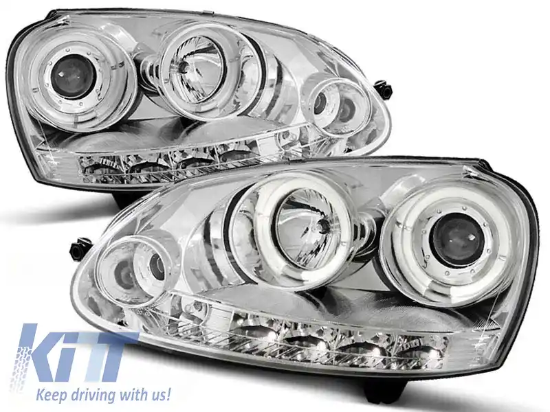 Set de faruri de tuning potrivit pentru VW GOLF 5 10.2003-2009, stânga și dreapta