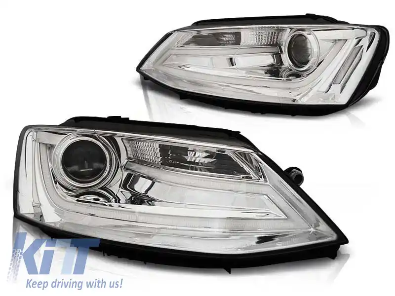 Set de faruri de tuning potrivit pentru VW JETTA VI după 01.2011, stânga și dreapta