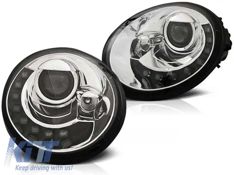 Set de faruri de tuning potrivit pentru VW NEW BEETLE 10.1998-05.2005, stânga și dreapta