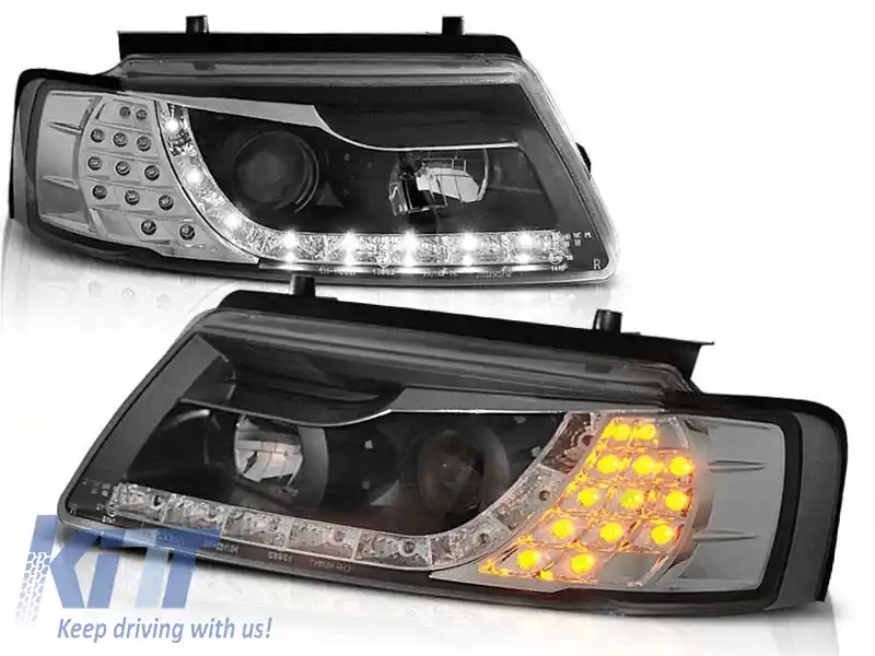 Set de faruri de tuning potrivit pentru VW PASSAT B5 11.1996-08.2000, stânga și dreapta