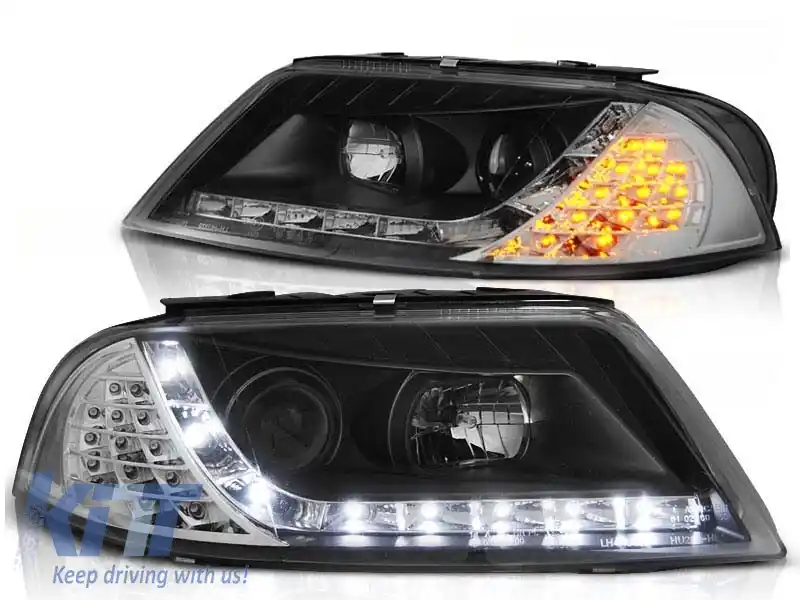 Set de faruri de tuning potrivit pentru VW PASSAT 3BG B5 FL 09.2000-03.2005, stânga și dreapta