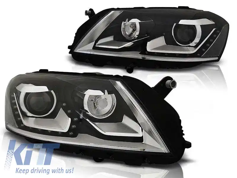 Set de faruri de tuning potrivit pentru VW PASSAT B7 10.2010-10.2014, stânga și dreapta