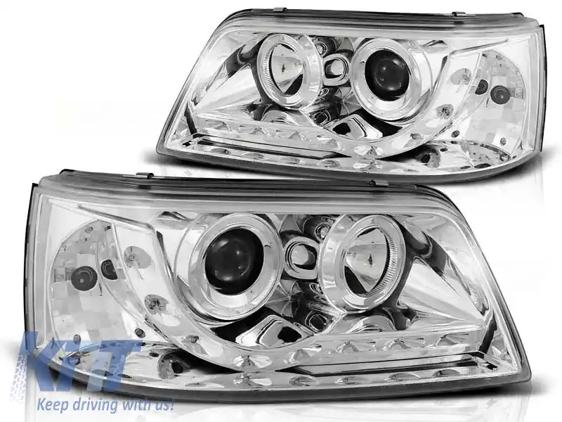 Set de faruri de tuning potrivit pentru VW T5 04.2003-08.2009, stânga și dreapta