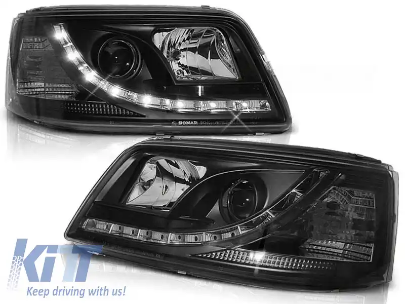 Set de faruri de tuning potrivit pentru VW T5 04.2003-08.2009, stânga și dreapta