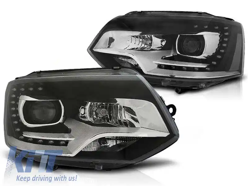 Set de faruri de tuning potrivit pentru VW T5 2010-2015, stânga și dreapta
