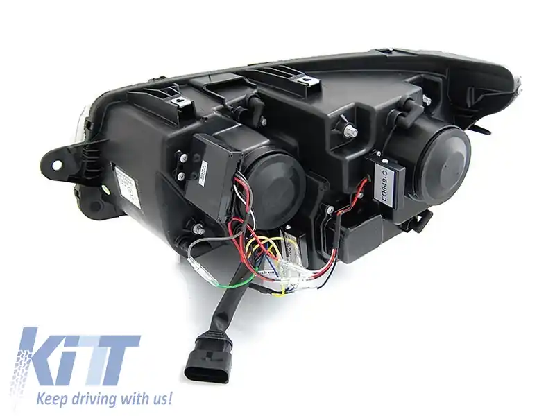 Set de faruri de tuning potrivit pentru VW T6.1 după 2020 cu bază cromată, stânga și dreapta-image-6238760