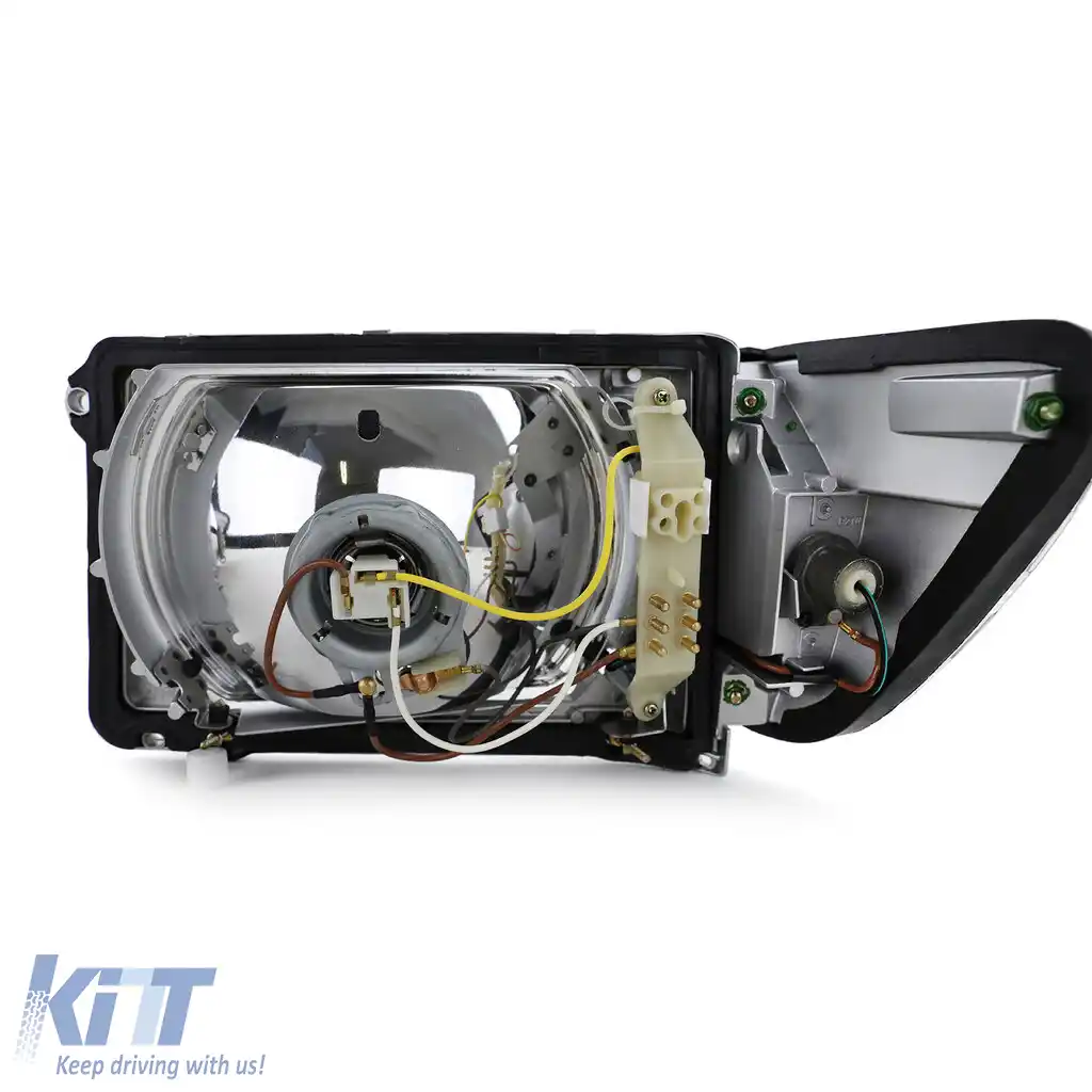 Set de faruri fără LWR cu 6 pini și semnalizatoare albe, potrivit pentru Mercedes SL R107 SLC C107-image-6191259