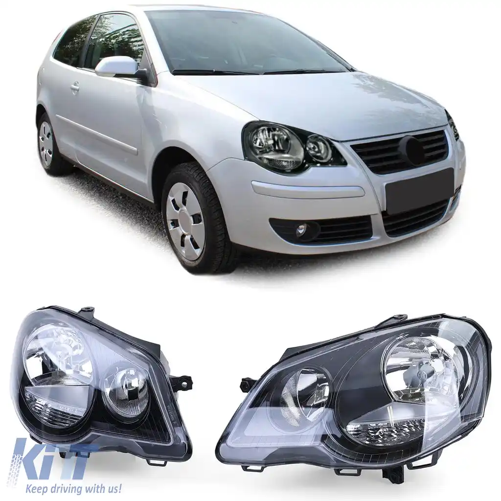 Set de faruri GTI Cup Dreapta Stanga potrivit pentru VW Polo 9N3 2005-2009