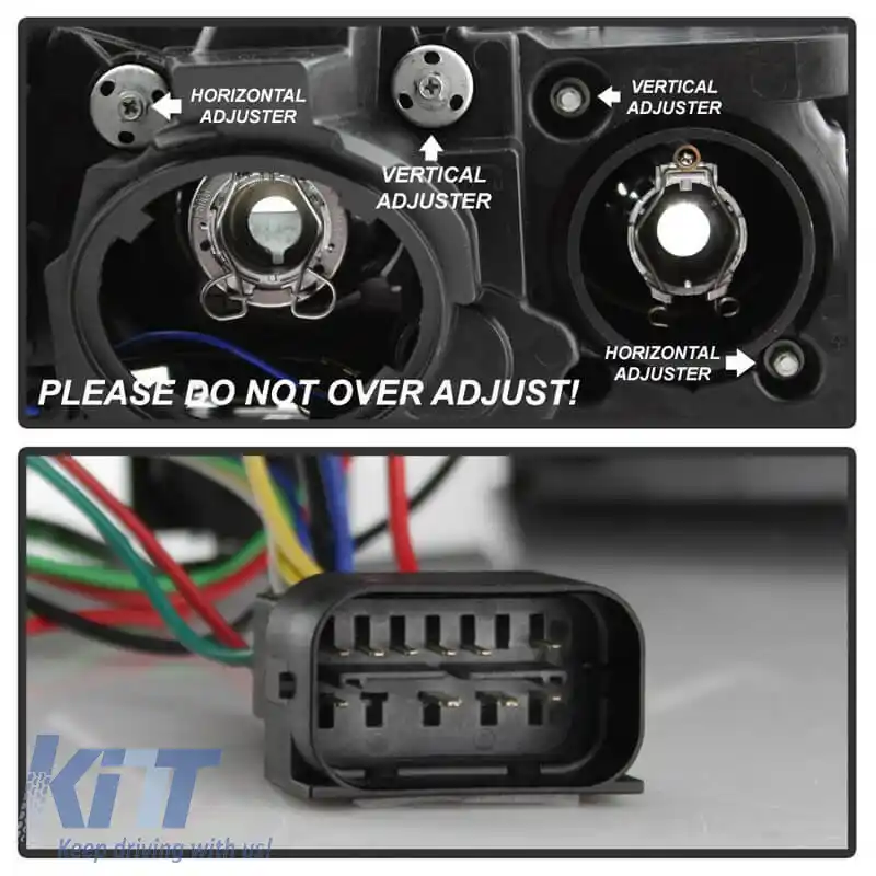 Set de Faruri Potrivit pentru BMW 3 F30 / F31 11-15 3D Angel Eyes Negru H7/H7 cu Motor Sonar-image-6301842