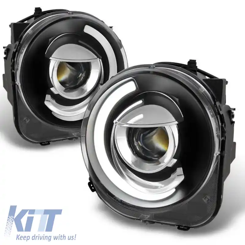 Set de Faruri Potrivit pentru Jeep Renegade 2014+ Lumini Tub DRL Negre H7 Manual Akkon-image-6316559