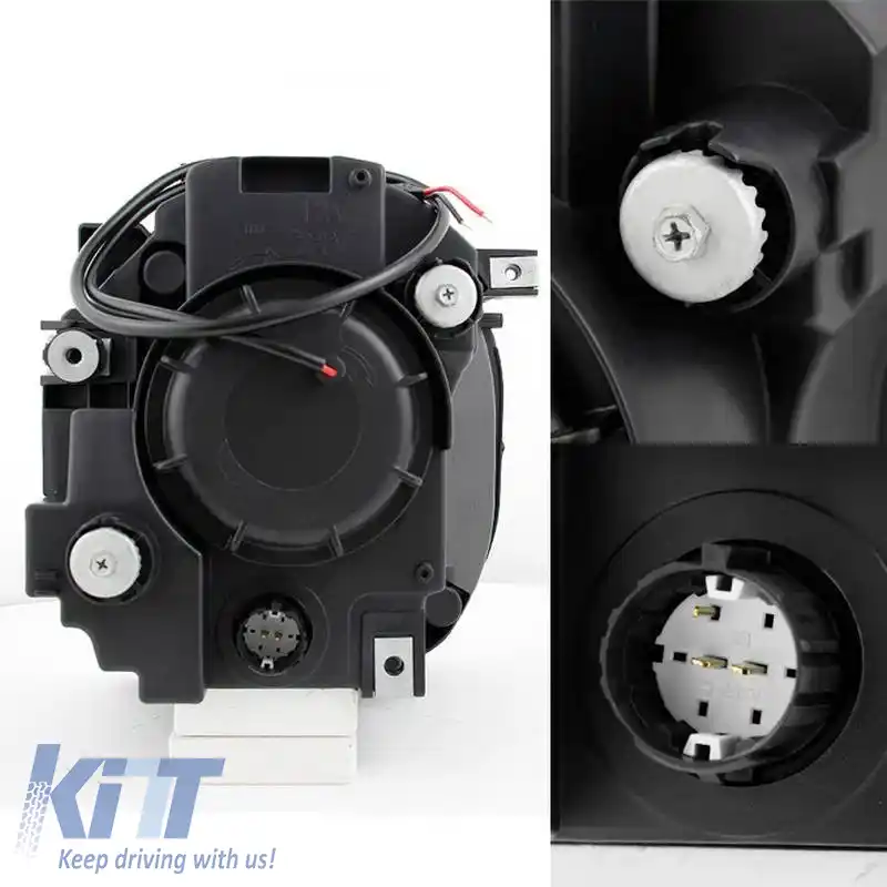 Set de Faruri Potrivit pentru Jeep Renegade 2014+ Lămpi Tub DRL Negre H7 Manual Akkon-image-6317448