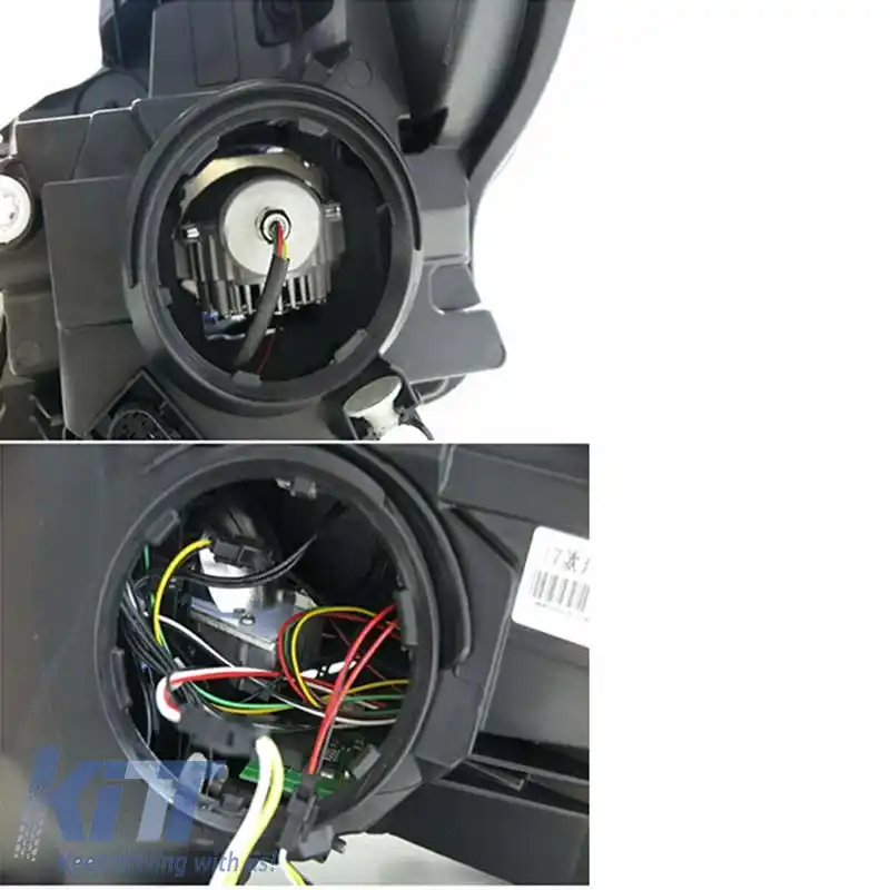 Set de Faruri Potrivit pentru Mercedes-Benz Vito W447 14+ Tub Led DRL & Semnal Led Dinamic Negru cu Motor Carner-image-6290000