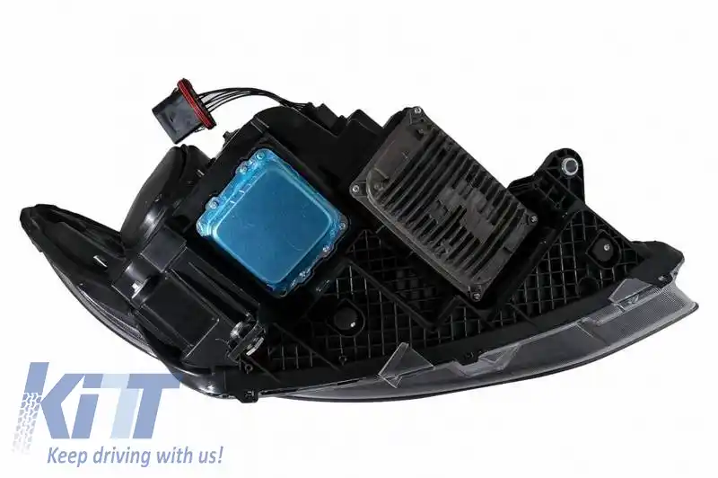 Set de Faruri Potrivit pentru Mercedes-Benz Vito W447 14-20 Aspect Maybach DRL Tub Led Negru-image-6319111