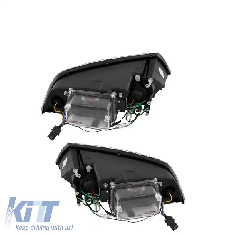 Set de faruri potrivit pentru Skoda Octavia 1Z 04-08 DRL Negru H7/H1 Sonar-image-6290134