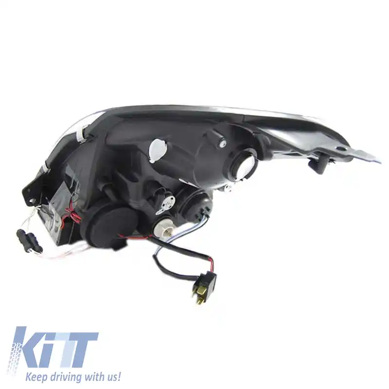 Set de Faruri Potrivit pentru Suzuki Swift 05-10 CCFL Angel Eyes Negru H1/H1 Sonar-image-6290620