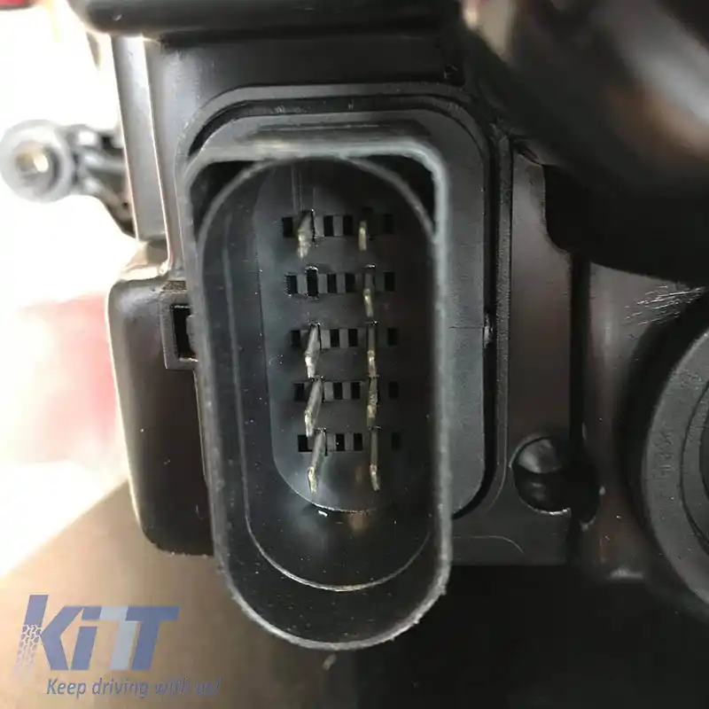 Set de faruri potrivit pentru VW Golf V (5) 03-08 Proiectoare GTI / R32 Look Negru H7/H7 Cu Motor & E-Mark Carner-image-6289943