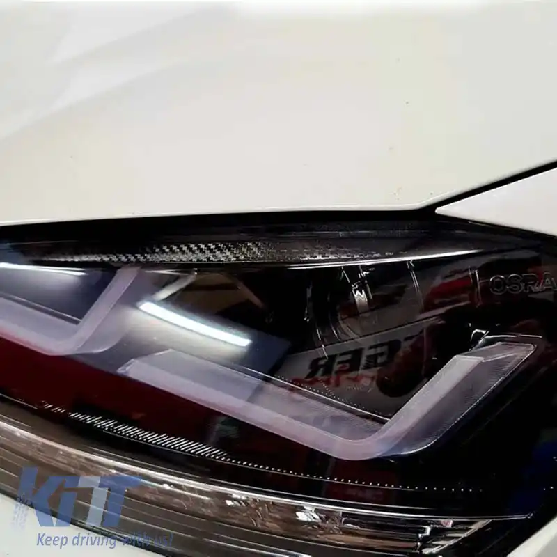 Set de Faruri Potrivit pentru VW Golf VII (7) 12-17 DRL Versiune Complet LED Halogen Negru LEDHL103-BK OsramLedriving-image-6289928