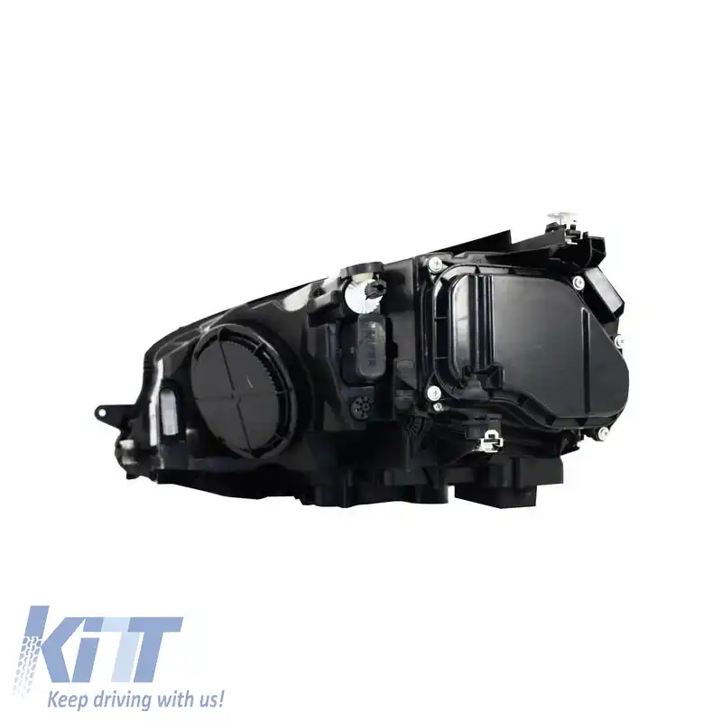 Set de faruri potrivit pentru VW Golf VII (7) 12-17 U-Type DRL & Semnal LED Dinamic GTI R-Line Look Negru H7/H7 Cu Motor Carner-image-6290706