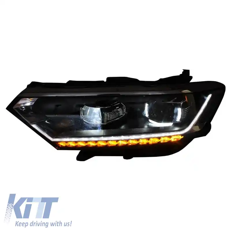 Set de faruri potrivit pentru VW Passat B8 15+ DRL LED Matrix & LED Signal Dynamic R-Line Look Full LED cu Motor Carrier-image-6290046