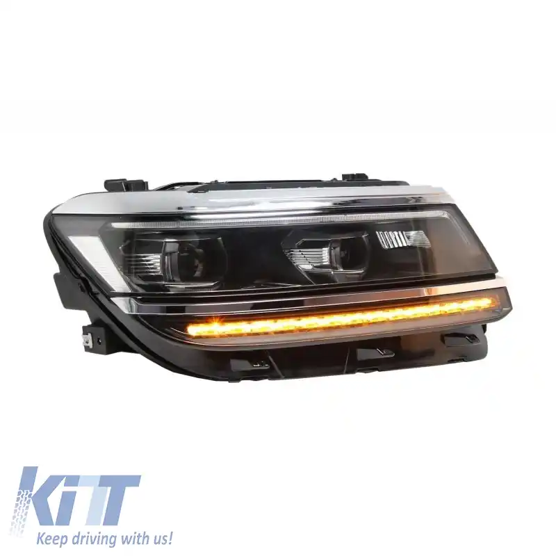 Set de faruri potrivit pentru VW Tiguan II mk2 16+ DRL Led Matrix & Led Signal Dynamic R-Line Look H7/H7 cu Motor Carner-image-6290011