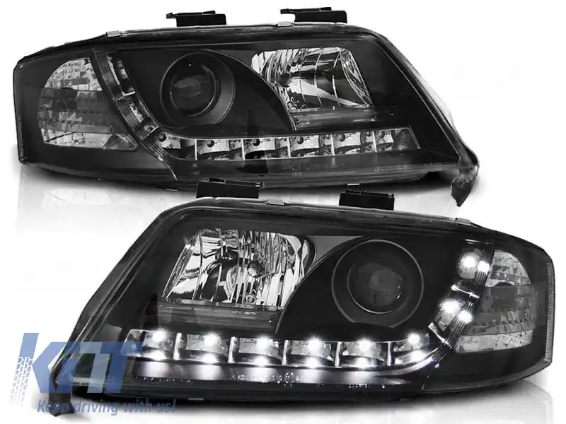 image-59-Set de faruri tuning cu lumini LED potrivit pentru Audi A6 C5 06.2001-05.2004 sedan/combina, stânga și dreapta