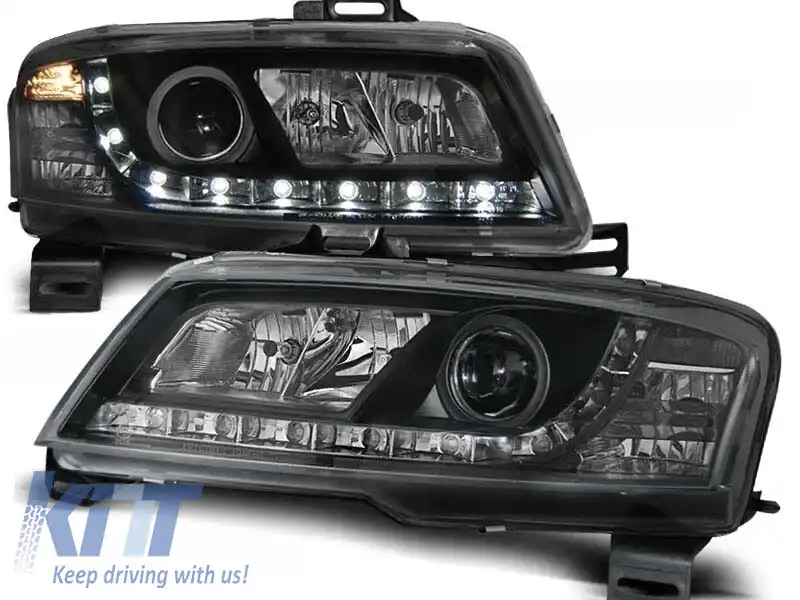 Set de faruri tuning cu lumini LED potrivit pentru Fiat STILO 3D 10.2001-2008, stânga și dreapta