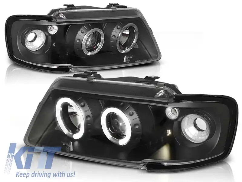 image-39-Set de faruri tuning cu ochi de înger halogen, potrivit pentru Audi A3 8L 08.1996-08.2000, stânga și dreapta