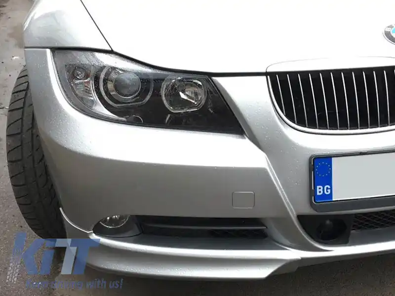 Set de faruri tuning cu ochi de înger LED, potrivit pentru BMW 3 E90/E91 03.2005-08.2008, stânga și dreapta-image-6152476