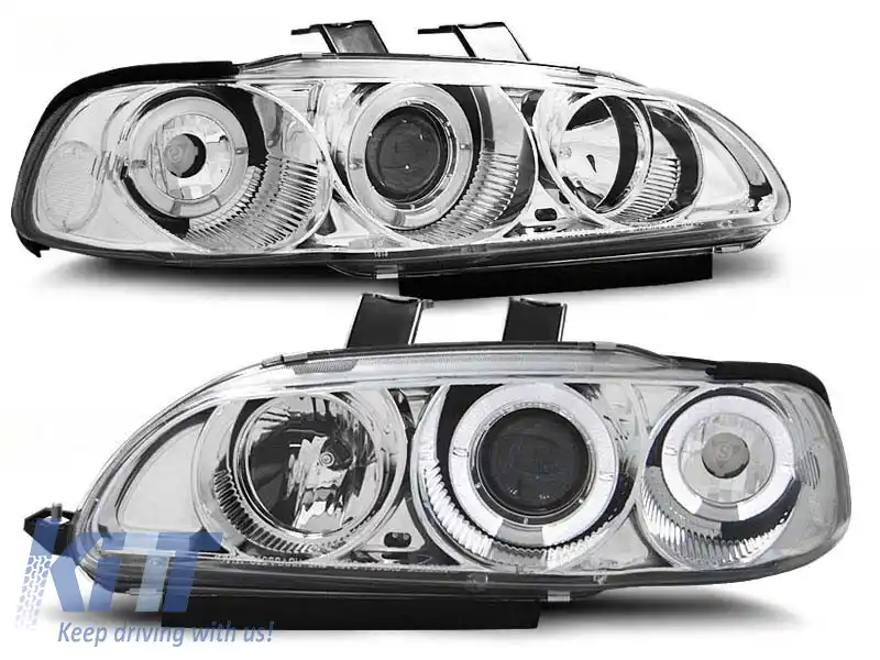 image-69-Set de faruri tuning potrivit pentru Honda Civic 2/3 uși 09.1991-08.1995 cu bază cromată, stânga și dreapta