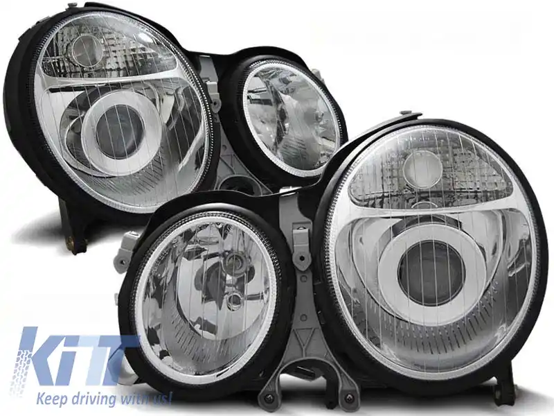 Set de faruri tuning potrivit pentru MERCEDES W210 E-CLASS 06.1999-2002, stânga și dreapta