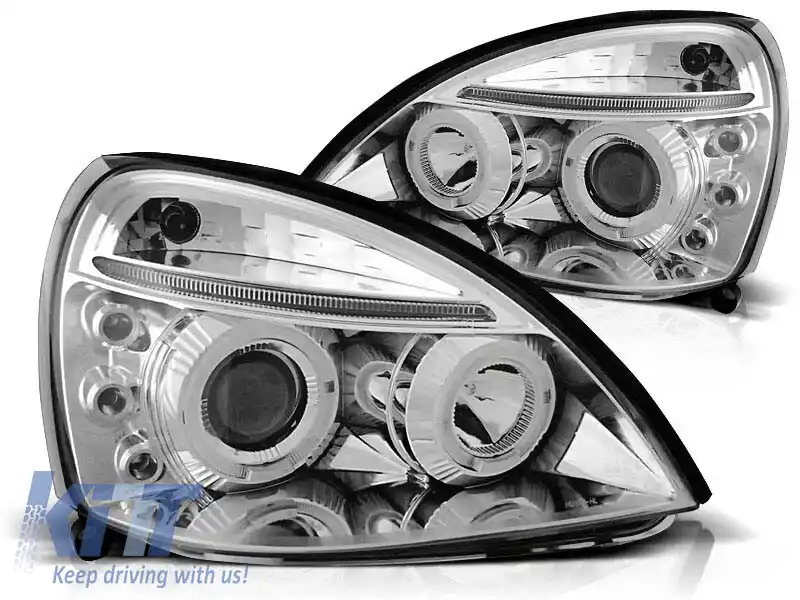 Set de faruri tuning potrivit pentru RENAULT CLIO II 06.2001-09.2005, stânga și dreapta