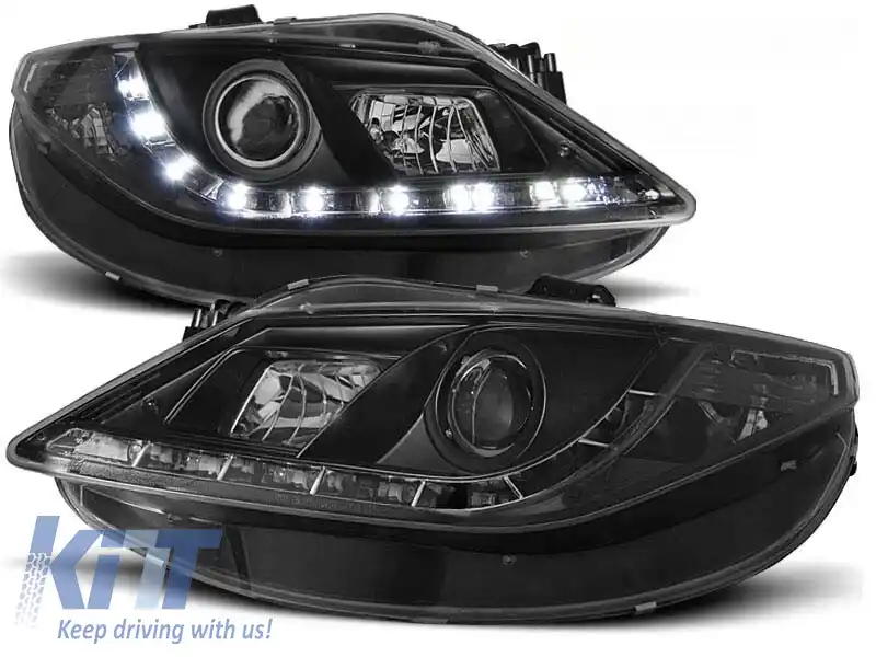 Set de faruri tuning potrivit pentru SEAT IBIZA 6J după 06.2008, stânga și dreapta