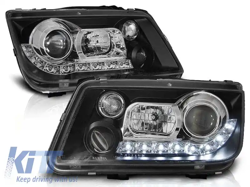 Set de faruri tuning potrivit pentru VW BORA 09.1998-05.2005, stânga și dreapta