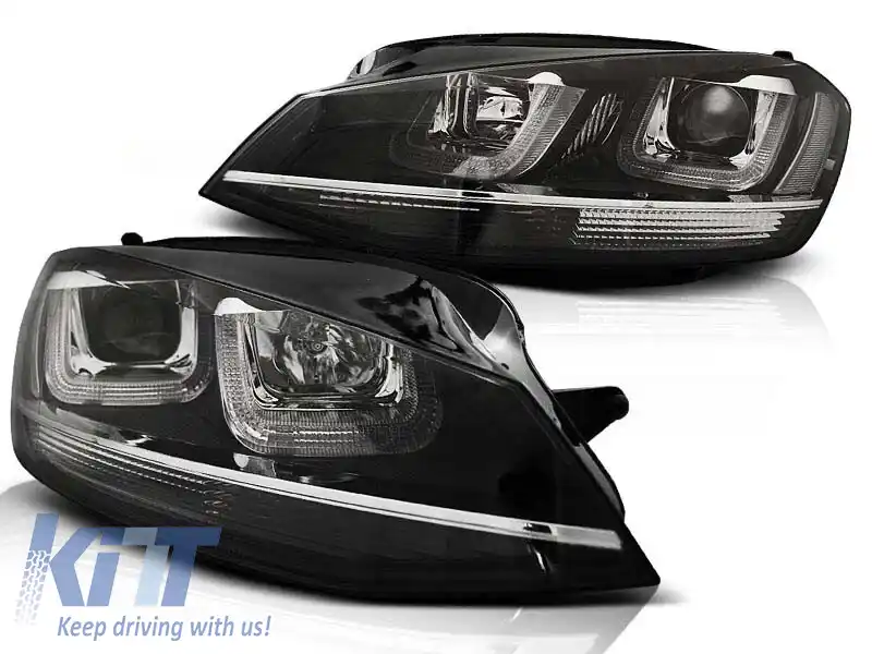 Set de faruri tuning potrivit pentru VW GOLF 7 după 11.2012, stânga și dreapta