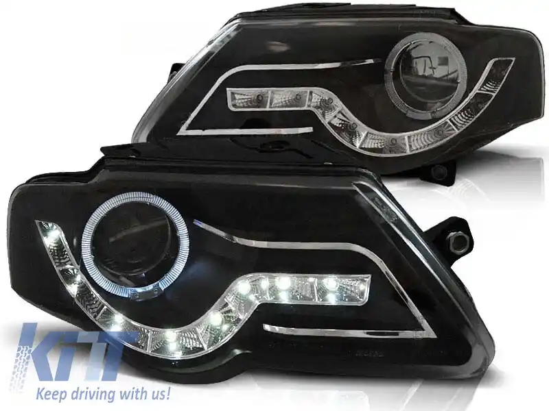 Set de faruri tuning potrivit pentru VW PASSAT B6 3C 03.2005-2010, stânga și dreapta