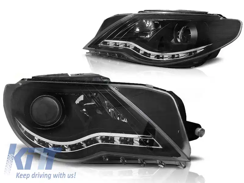 Set de faruri tuning potrivit pentru VW PASSAT CC după 2008, stânga și dreapta