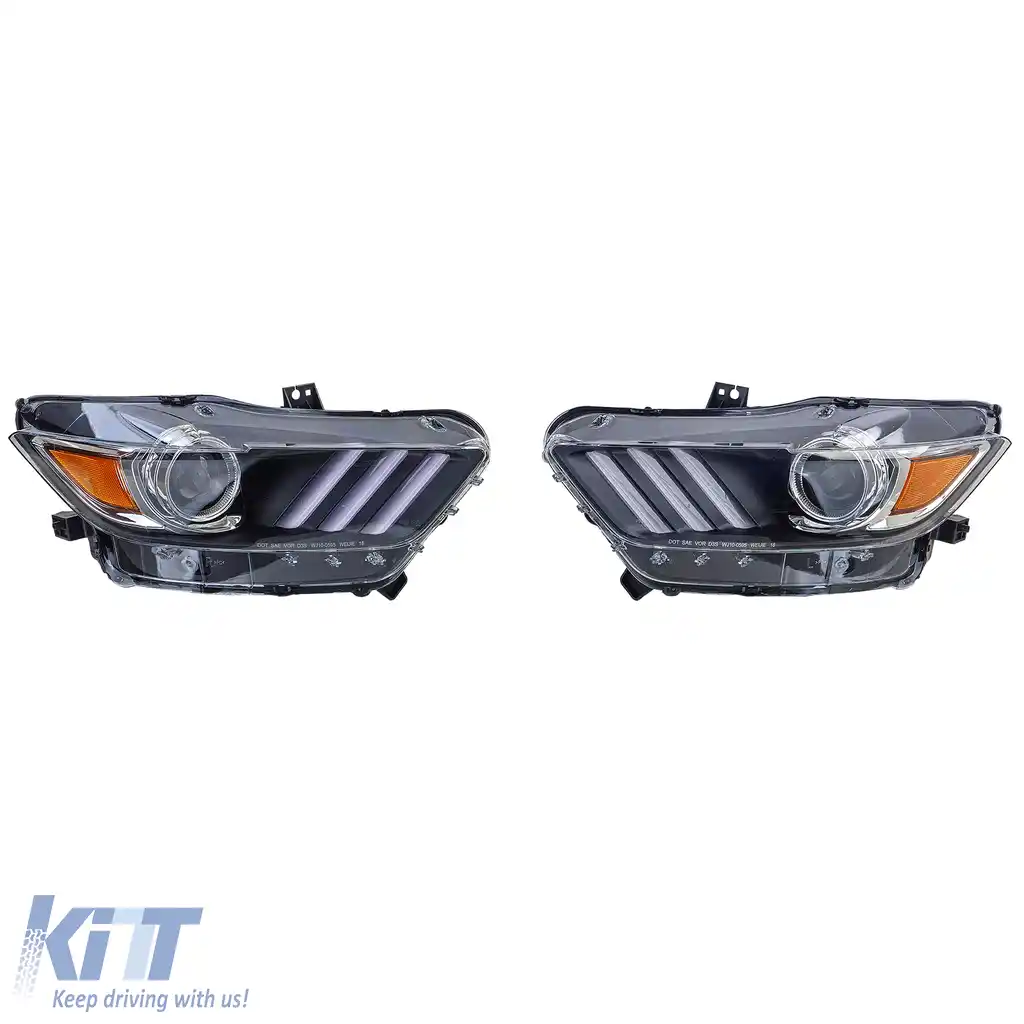 Set de faruri Xenon cu aprobat EU, potrivit pentru Ford Mustang 6 Coupe Convertible 14-17-image-6208494