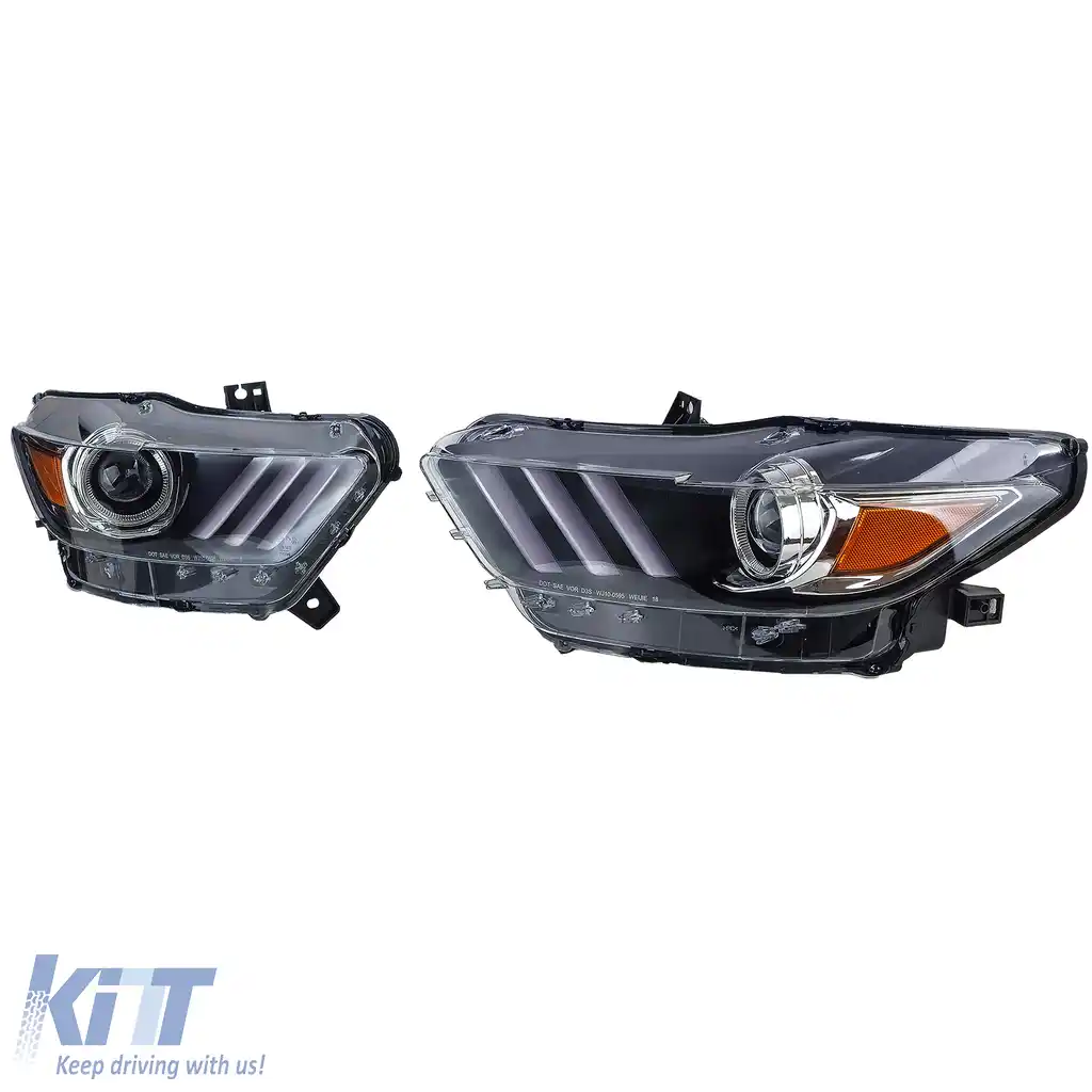Set de faruri Xenon cu aprobat EU, potrivit pentru Ford Mustang 6 Coupe Convertible 14-17-image-6208495