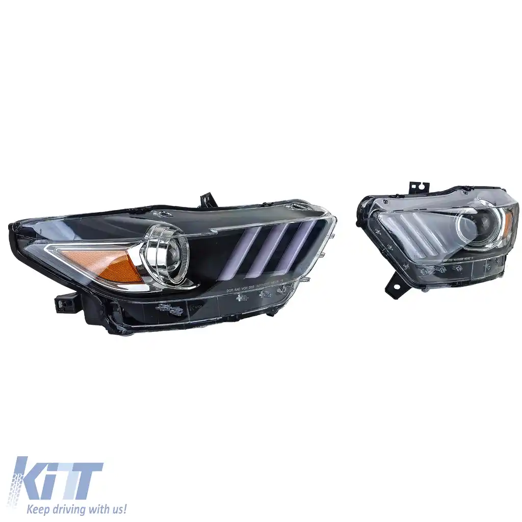 Set de faruri Xenon cu aprobat EU, potrivit pentru Ford Mustang 6 Coupe Convertible 14-17-image-6208496